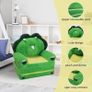 Dinosaur Foldable Kids Sofa,Toddler 2 in 1 Flip Open Sofa Bed,Children Couch Backrest Armchair for Bedroom Livingroom,Birthday Gift for Boys Girls,Green Image 4