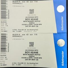 Tickets An Evening with Roy Keane