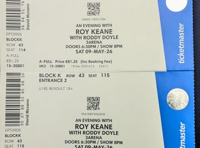 Tickets An Evening with Roy Keane