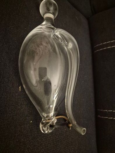 Vintage Skruf Sweden Glass Water Barometer / Thunder Bottle (MCM)