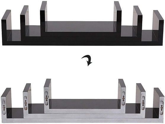New Set of 6 Floating Wall Shelves - FREE P&P
