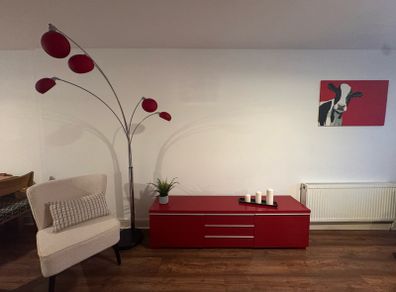 Tv Cabinet High Gloss Red
