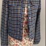 jacket Bnwt check jacket denim jacket shape 8-10 Image 4