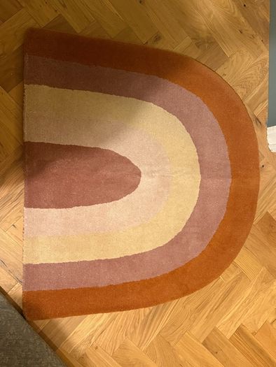 Ollie Ella rainbow wool rug