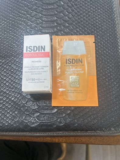 Isdin Redness Spf 50 2ml & Isdin Magic Glow Spf 50 2ml New