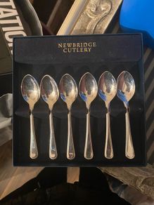 Sterling Silver spoons. NewBridge beaded selection. Antiques