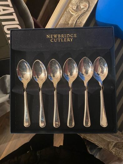 Sterling Silver spoons. NewBridge beaded selection. Antiques