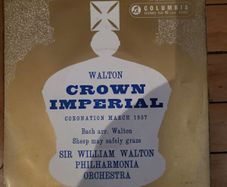 Walton Crown Imperial Coronation March 1937 45 RPM Extended Play Columbia SEL 1504 Philharmonia Orchestra