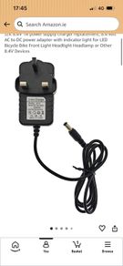 JZK 8.4V 1A power supply charger replacement, 8.4 volt AC to DC power adapter with indicator light for LED Bicycle Bike Front Light Headlight Headlamp or Other 8.4V Devices