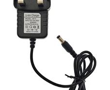 JZK 8.4V 1A power supply charger replacement, 8.4 volt AC to DC power adapter with indicator light for LED Bicycle Bike Front Light Headlight Headlamp or Other 8.4V Devices