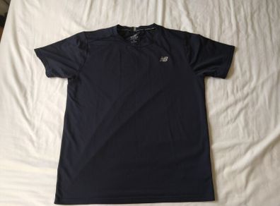 New Balance NB Dry Running T Shirt Navy Size L New