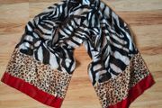 Long Animal print scarf