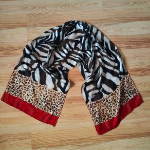Long Animal print scarf