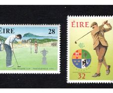 1991 Ireland Golf Commemorations Commemorative Stamps Mint Never Hinged (MNH)