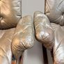 1970s Norwegian Rykken & Co Attributed Leather Lounge Chair Set Image 6