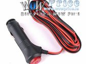 12V Male Car Cigarette Lighter Socket Plug Connector 1.5m Wire Switch