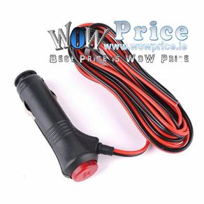 12V Male Car Cigarette Lighter Socket Plug Connector 1.5m Wire Switch