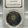 1oz Fine 999 Silver Bullion John Wick Round. Image 2