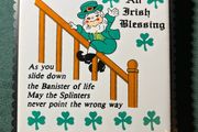 vintage Irish Blessing Tile
