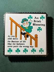 vintage Irish Blessing Tile