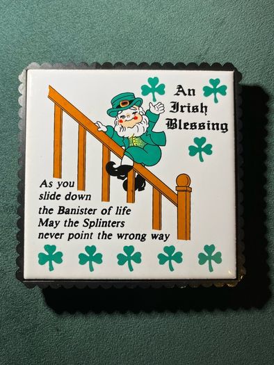 vintage Irish Blessing Tile