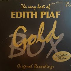 Free Postage! The Very Best Of Edith Piaf. Gold Box. 3 x CD.