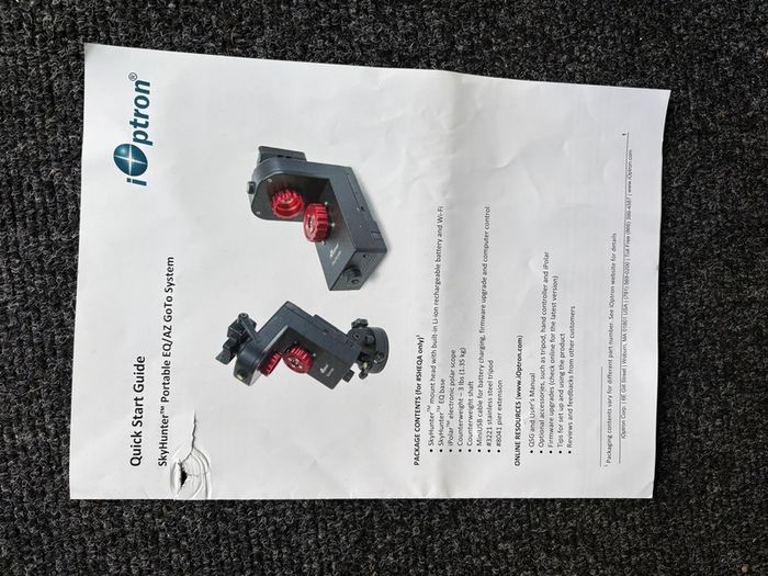 iOptron SkyHunter goto mount with ipolar