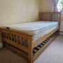 Solid Single Bed + Pull-Out Trundle (Converts to Double) Image 3
