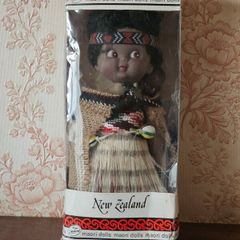 Vintage Maori Doll, Original Box New Zealand Souvenir 1960s 1970s