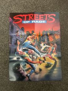 2 Sided Poster Golden Axe And Streets Of  Rage