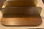 Floating shelf solid wood brass Urban Outfitters x 3