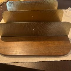 Floating shelf solid wood brass Urban Outfitters x 3