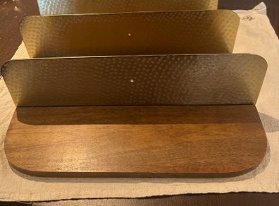 Floating shelf solid wood brass Urban Outfitters x 3