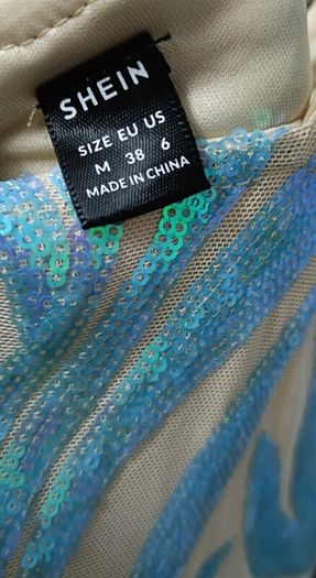 Mesh panel mermaid hem cami sequin dress gown