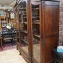 Antique French Carved Oak Library Bookcase / Display Cabinet Image 5