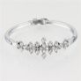 Multi Crystal Silver Tone Bracelet Image 2