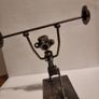 Metal Art Sculpture Weight Lifter.Nuts and Bolts Rods Washers Welded Image 2