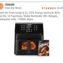 Cosori air fryer large 6.2L Image 4