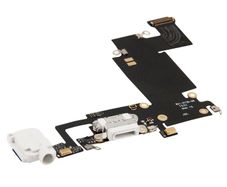 For iPhone 6s Plus 5.5" Replacement Charging Port Dock Connector Flex White - FHT16IPCP