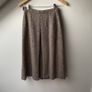 Vintage 70s/80s RAVENS West Germany Pure New Wool Herringbone Midi Skirt UK 6 8 Image 4