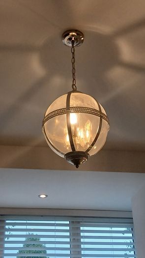 Beautiful ceiling light.2 yrs old.Perfect condition.Purchased in Stillorgan Decor.
