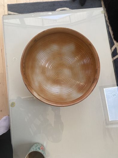 Reduced French Gres Du Marais  stoneware  very large 13 .5 diameter Bowl