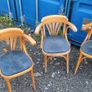 Vintage Thonet style bentwood armchairs  for restoration  7 chairs in total Image 2