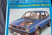 VW Golf Mk1, Jetta and Scirocco haynes manual