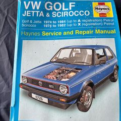 VW Golf Mk1, Jetta and Scirocco haynes manual