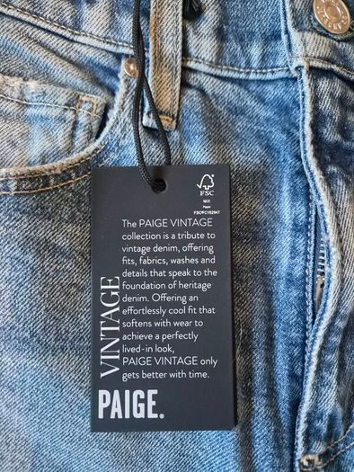 Paige Sawyer High Rise Straight Leg Jeans - 26W