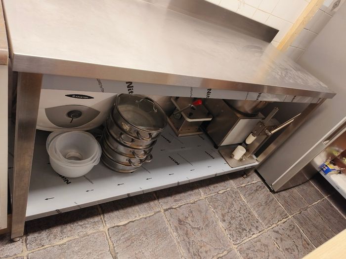 Stainless steel table