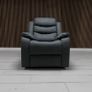 Roma Recliner Sofa 3+2 Dark Grey Image 7