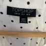 Top shop white black spot dress Image 2