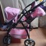 Silver Cross Twin Wave double  buggy and baby doll Image 2